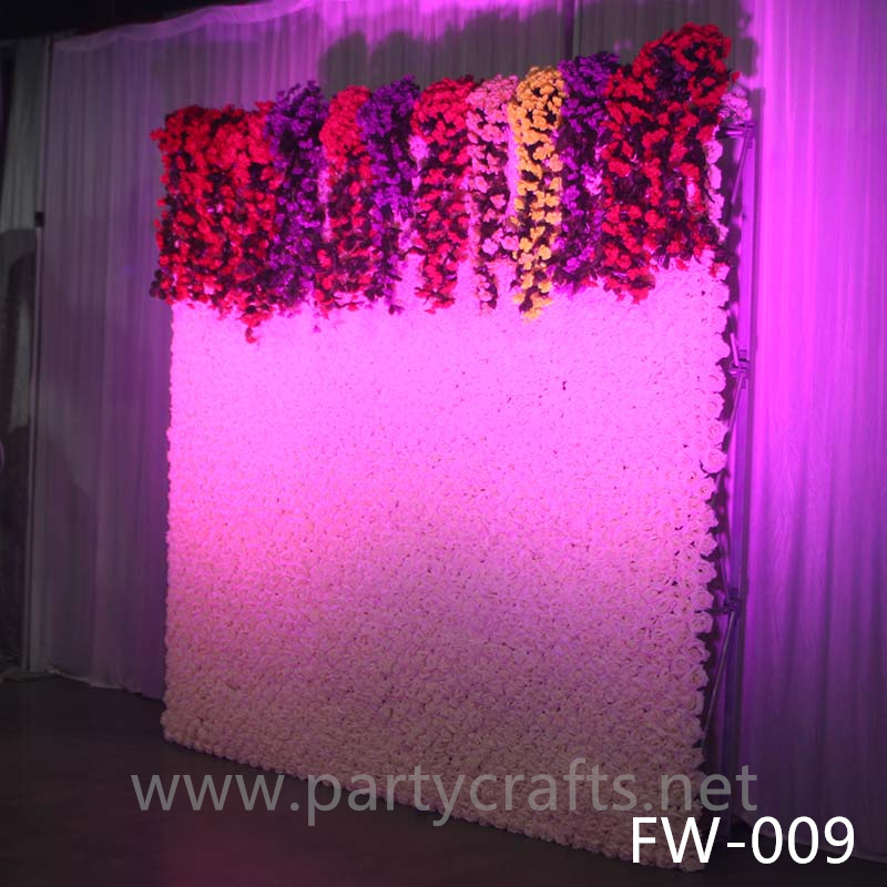 pink 3D flower wall romantic rose floral wall for party events planning bridal shower couples shower garden layout wedding photo backdrops decoration