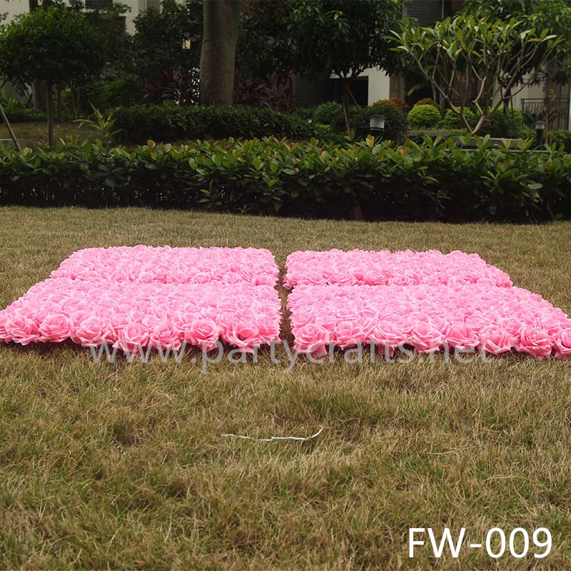 pink 3D flower wall romantic rose floral wall for party events planning bridal shower couples shower garden layout wedding photo backdrops decoration