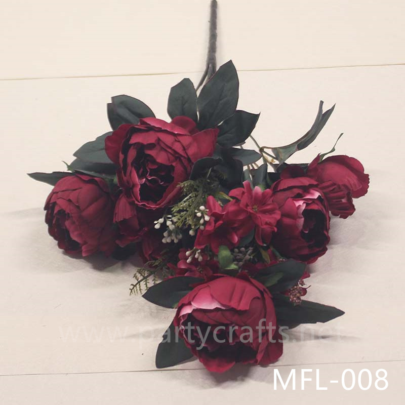 rose artificial flower fake flower garden layout