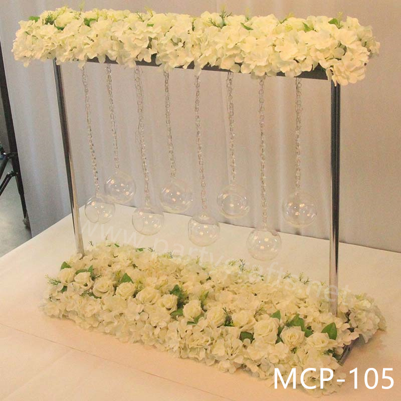 flower metal stand centerpiece LED light floral stand wedding party event decoration