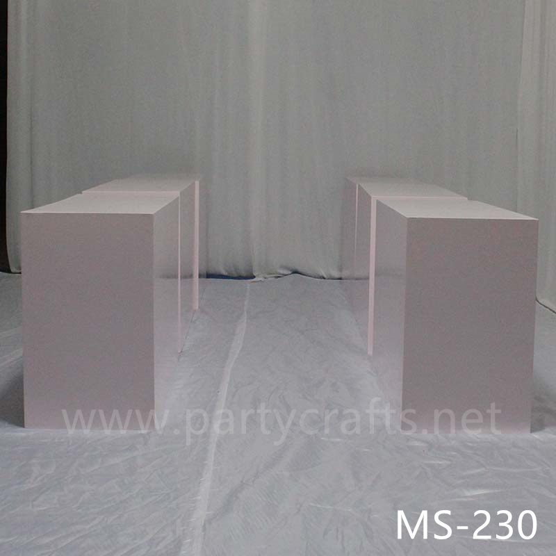 pink  square pedestal stand  art display stands wedding table centerpiece cake  sweet table wedding birthday party event decoration