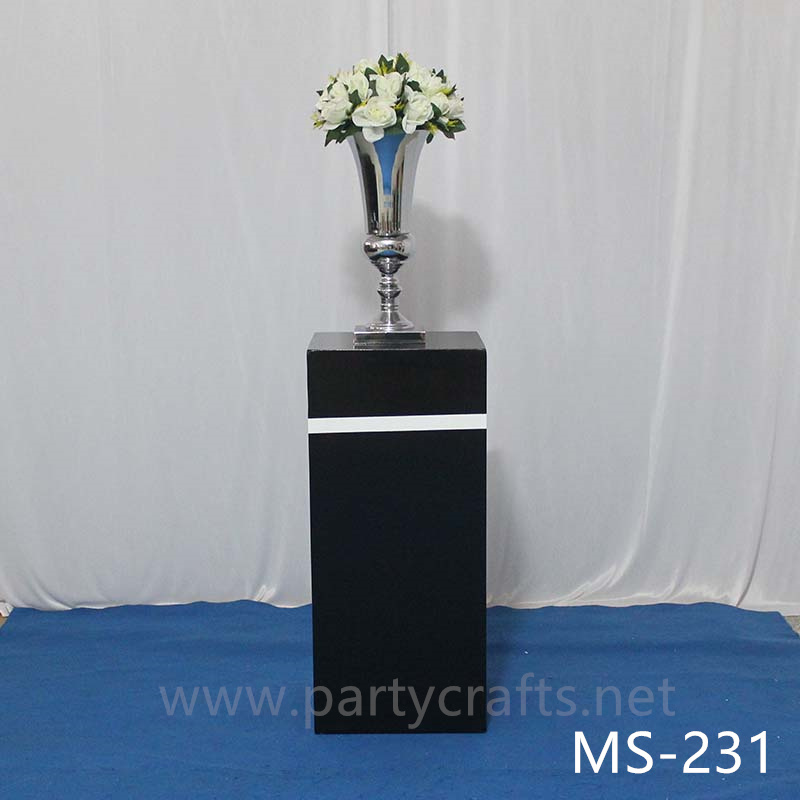 black pedestal stand square riser stand cube art display stands wedding table centerpiece cake table sweet table