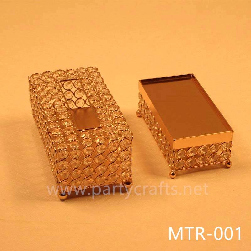 gold napkin holder centerpiece crystal centerpiece dining table wedding party event table decoration hotel table decoration