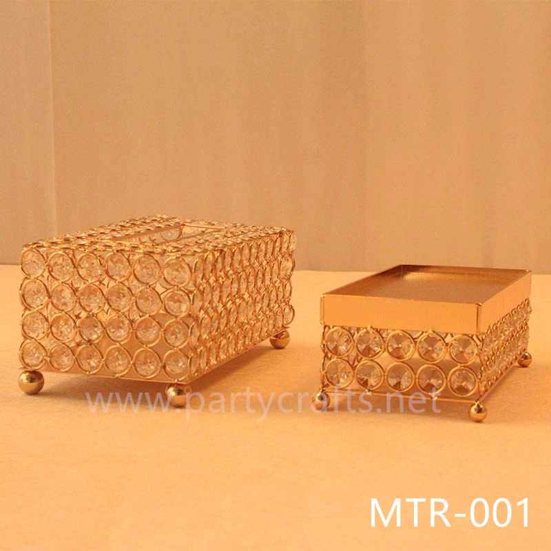 gold napkin holder centerpiece crystal centerpiece dining table wedding party event table decoration hotel table decoration