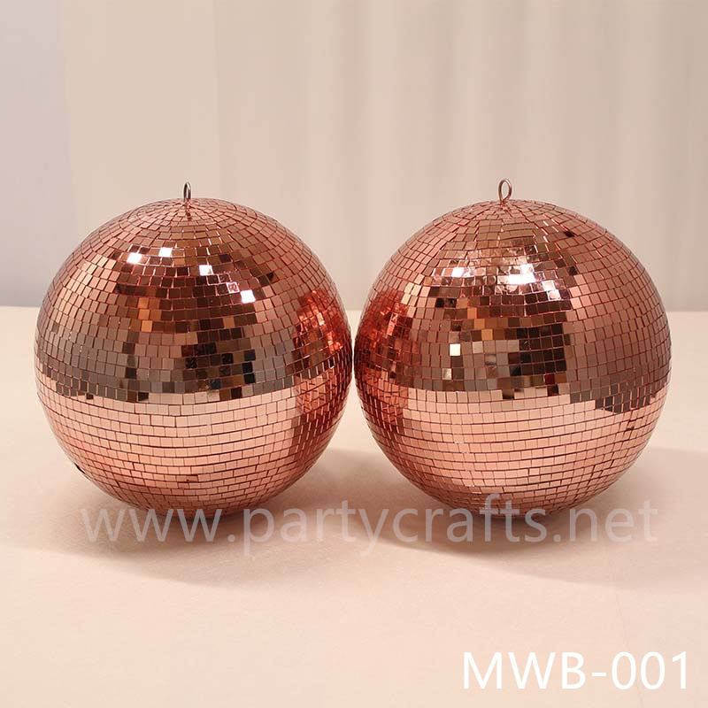 hanging mirror sequin ball rose gold & gold & silver centerpiece wedding party event decoration birthday party hotel hall decoration