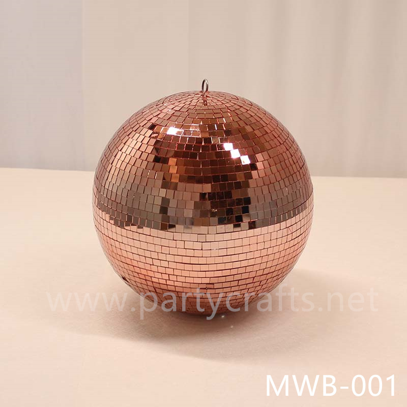 hanging mirror sequin ball rose gold & gold & silver centerpiece garden layout wedding party event decoration birthday party hotel hall decoration