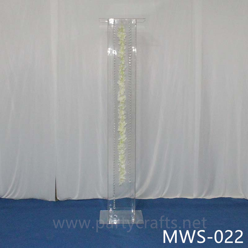 clear tall pedestal stand square riser stand cube art display stands wedding table centerpiece cake table sweet table