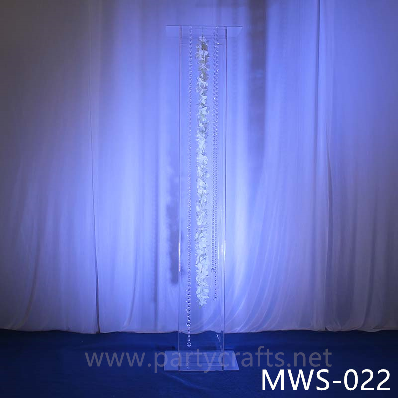 clear tall pedestal stand square riser stand cube art display stands wedding table centerpiece cake table sweet table