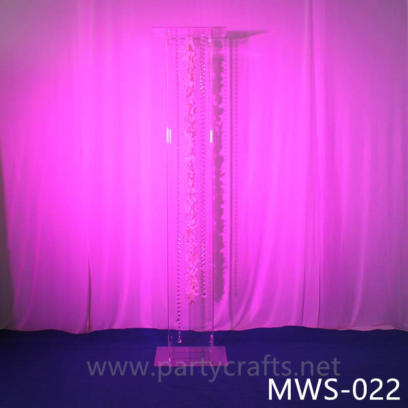 clear tall pedestal stand square riser stand cube art display stands wedding table centerpiece cake table sweet table