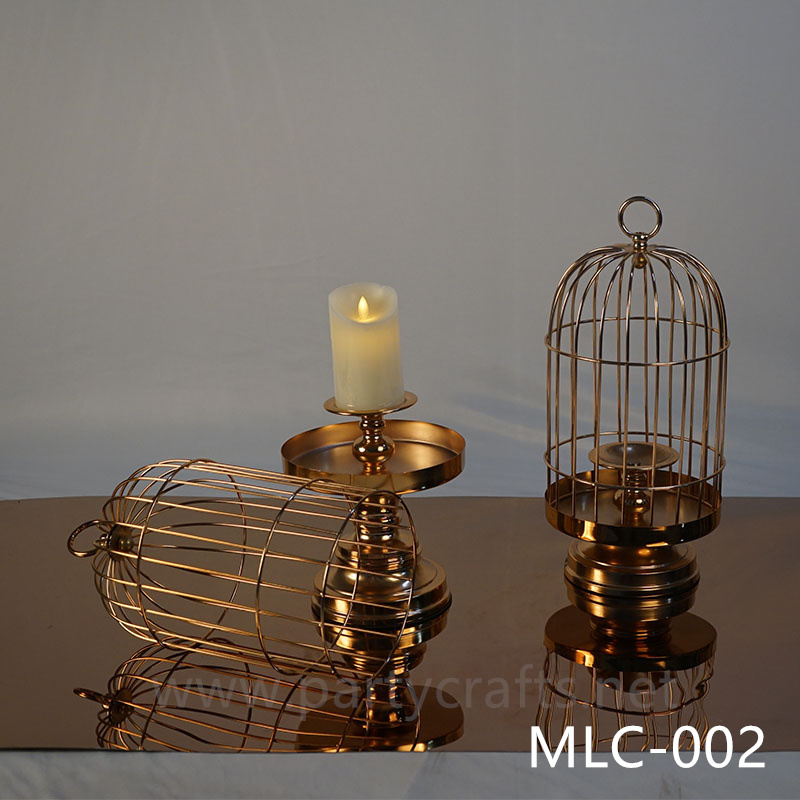 gold birdcage Wedding Lantern candel holder table centerpiece wedding party event table decoration Wedding Lantern for Couple bridal shower decoration