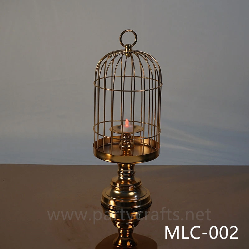 gold birdcage Wedding Lantern candel holder table centerpiece wedding party event table decoration Wedding Lantern for Couple bridal shower decoration