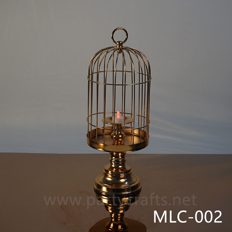 gold birdcage Wedding Lantern candel holder table centerpiece wedding party event table decoration Wedding Lantern for Couple bridal shower decoration