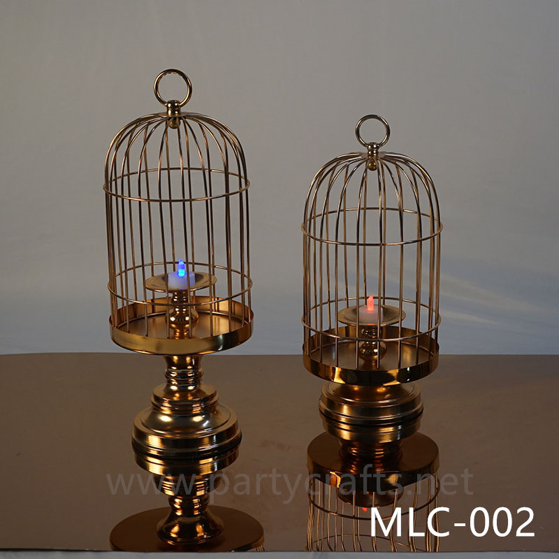 gold birdcage Wedding Lantern candel holder table centerpiece wedding party event table decoration Wedding Lantern for Couple bridal shower decoration