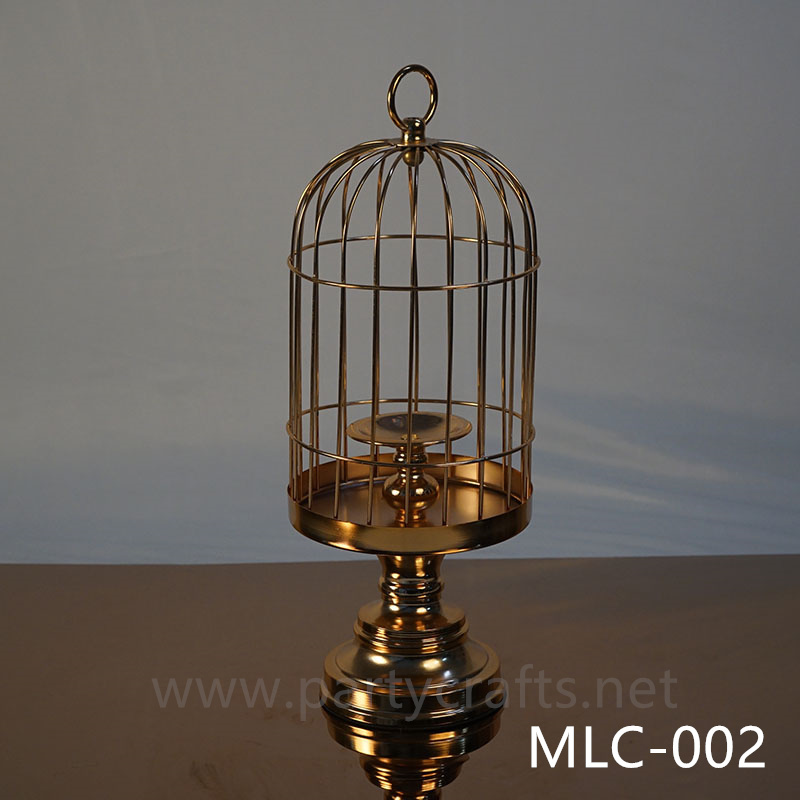 gold birdcage Wedding Lantern candel holder table centerpiece wedding party event table decoration Wedding Lantern for Couple bridal shower decoration