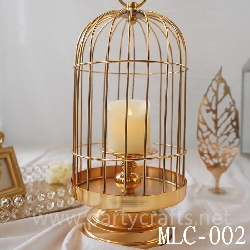 gold birdcage Wedding Lantern candel holder table centerpiece wedding party event table decoration Wedding Lantern for Couple bridal shower decoration