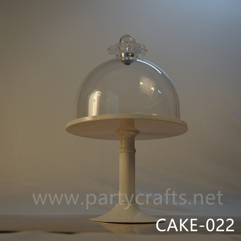 white 1 tier metal cake stand birthday party event decoration cake table decoration