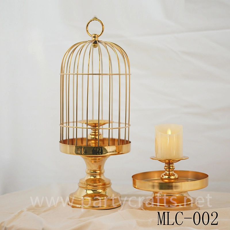 gold birdcage Wedding Lantern candel holder table centerpiece wedding party event table decoration Wedding Lantern for Couple bridal shower decoration