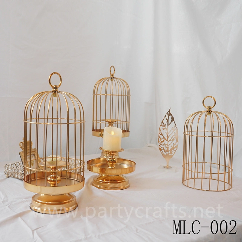 gold birdcage Wedding Lantern candel holder table centerpiece wedding party event table decoration Wedding Lantern for Couple bridal shower decoration