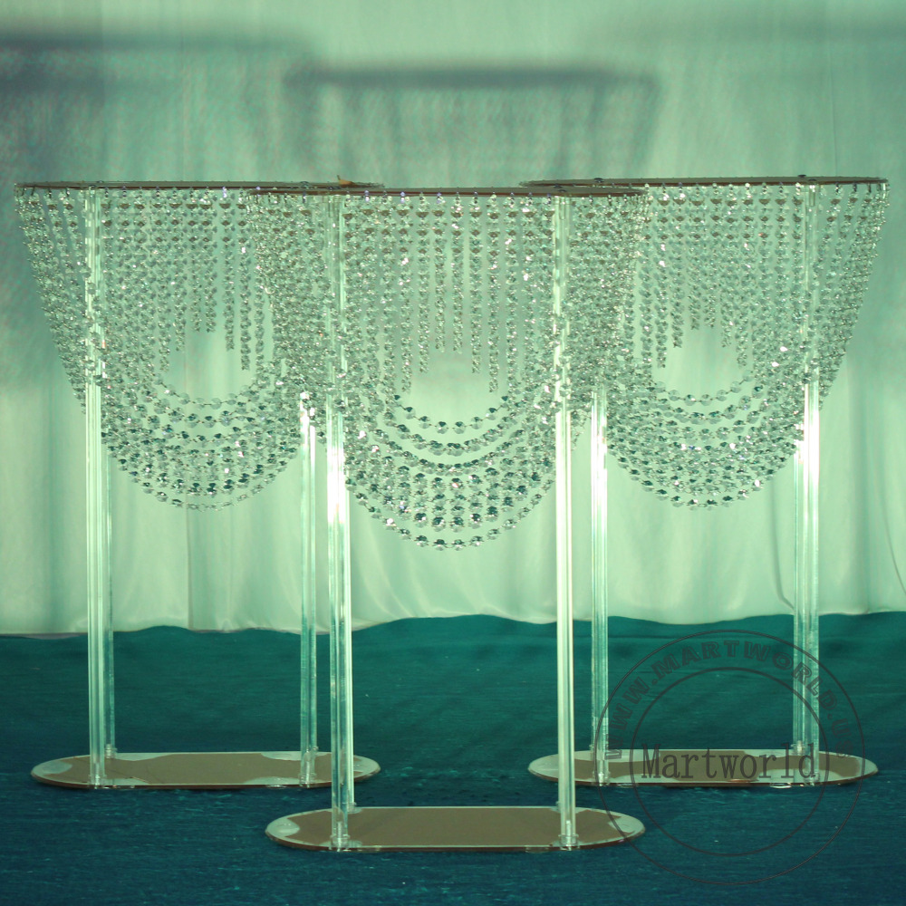 clear acrylic centerpiece crystal table centerpiece flower stand aisle decoration home decoration acrylic flower stand hanging crystal wedding table decoration birthday party event table decoration banquet event