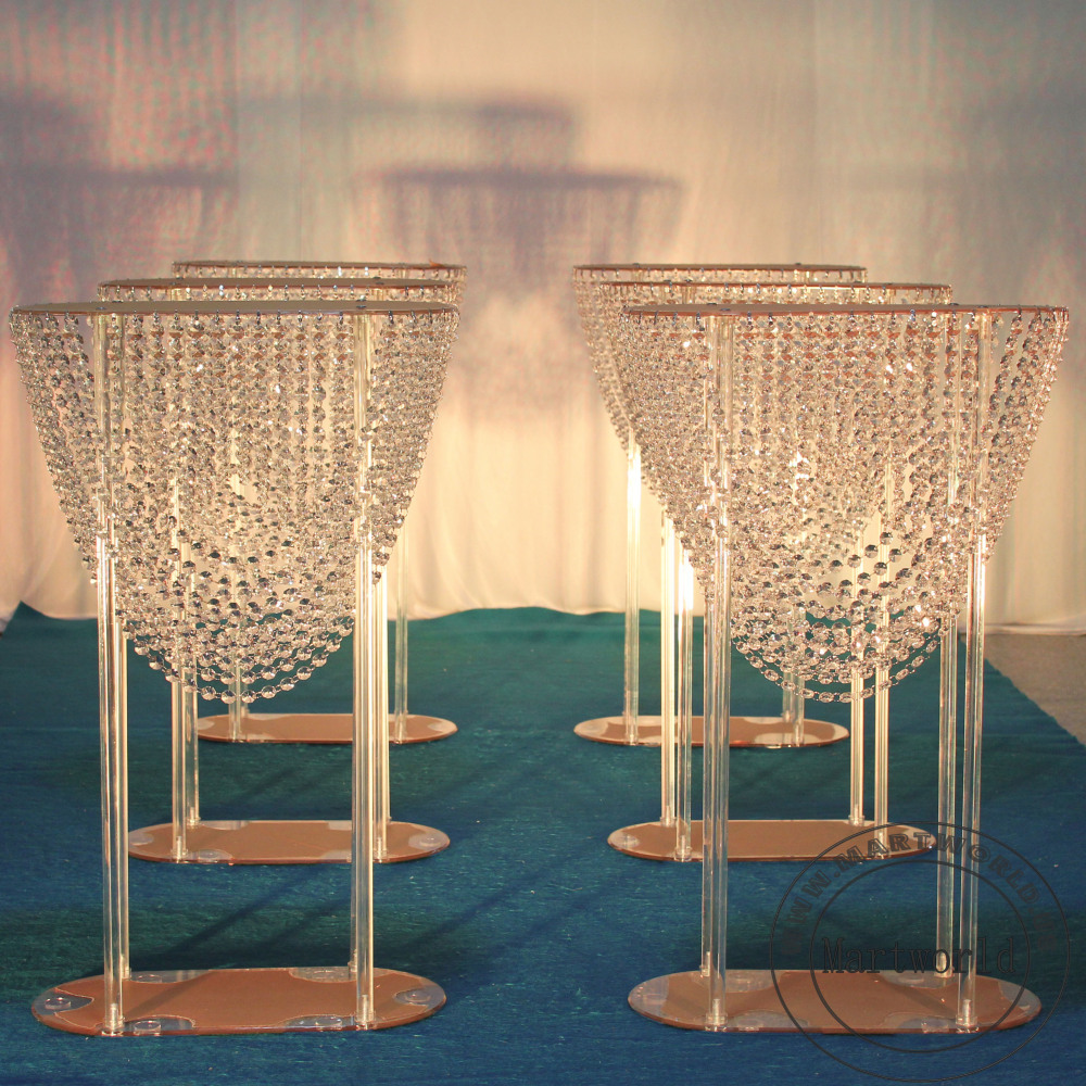 clear acrylic centerpiece crystal table centerpiece flower stand aisle decoration home decoration acrylic flower stand hanging crystal wedding table decoration birthday party event table decoration banquet event