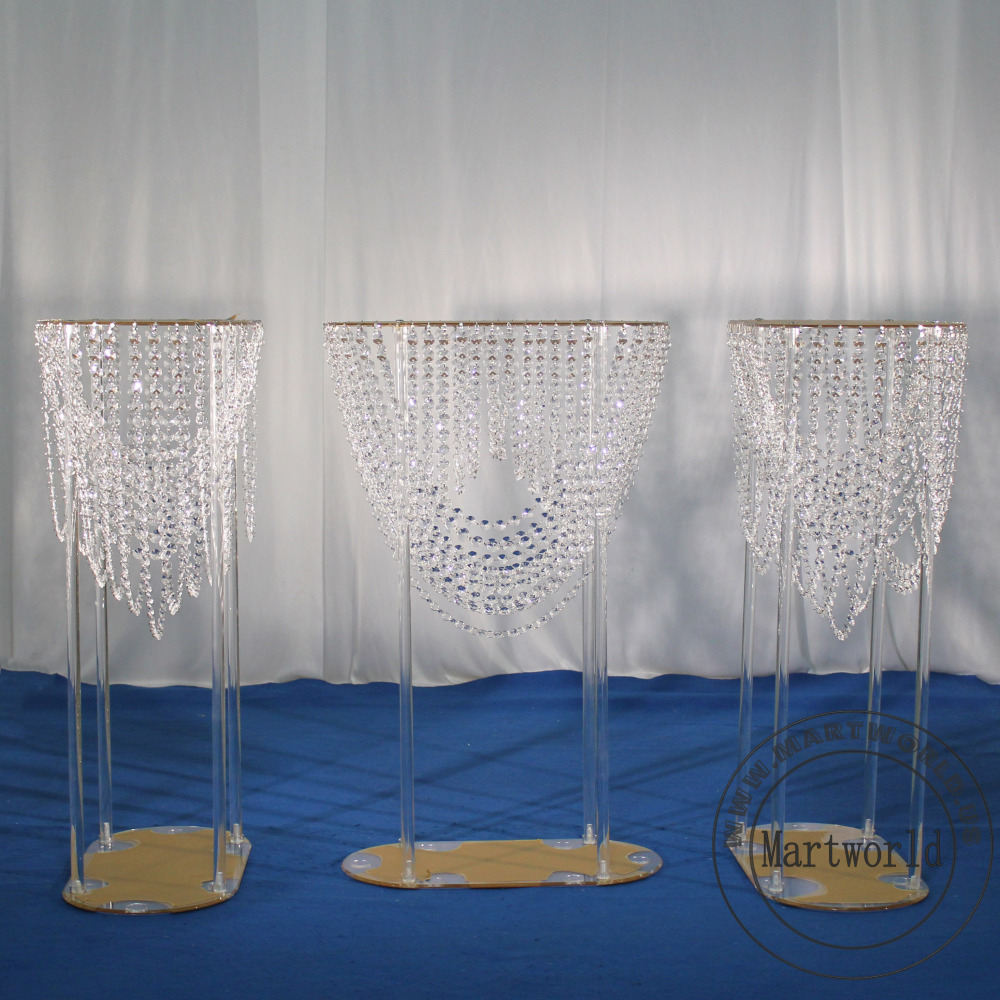 clear acrylic centerpiece crystal table centerpiece flower stand aisle decoration home decoration acrylic flower stand hanging crystal wedding table decoration birthday party event table decoration banquet event