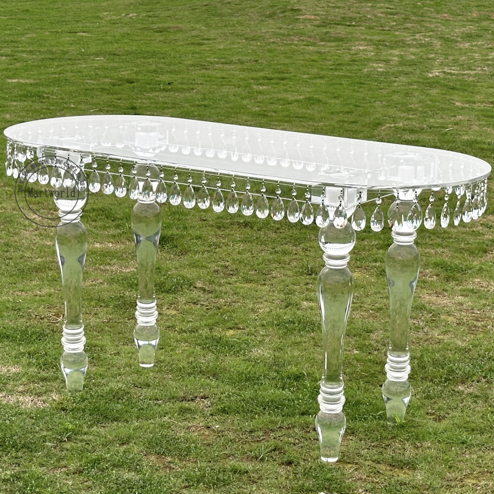 acrylic dining table round cocktail table acrylic transparent clear dining table with leg for wedding event banquet party console table