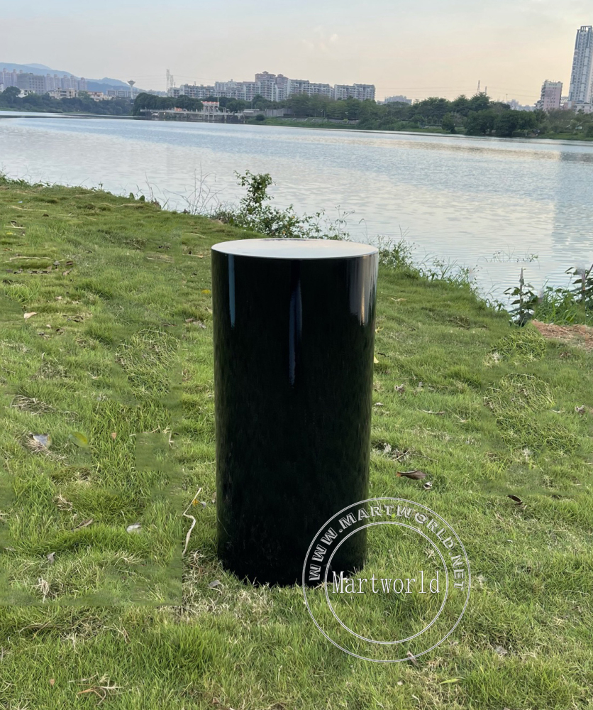 Large pedestal black table cylinder plinth table cake table birthday party table sweet table wedding table