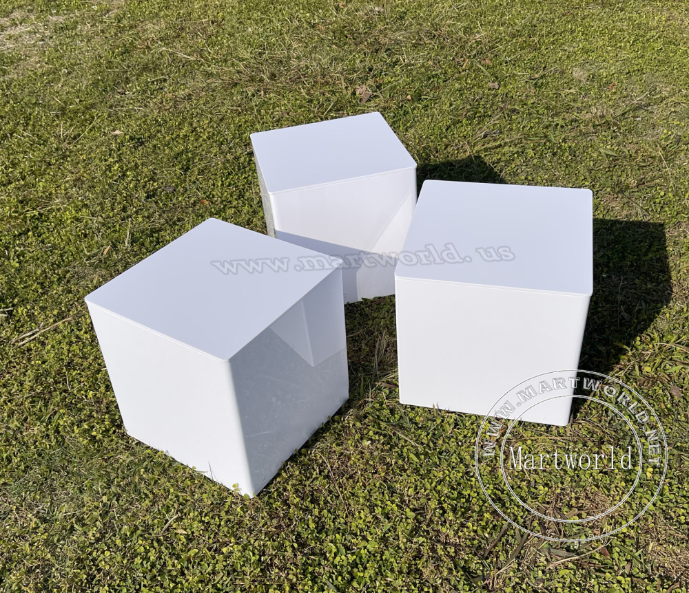 White mirror box glass mirror boxes wedding events backdrop outdoor decorations birthday decor birthday ideas sweet table