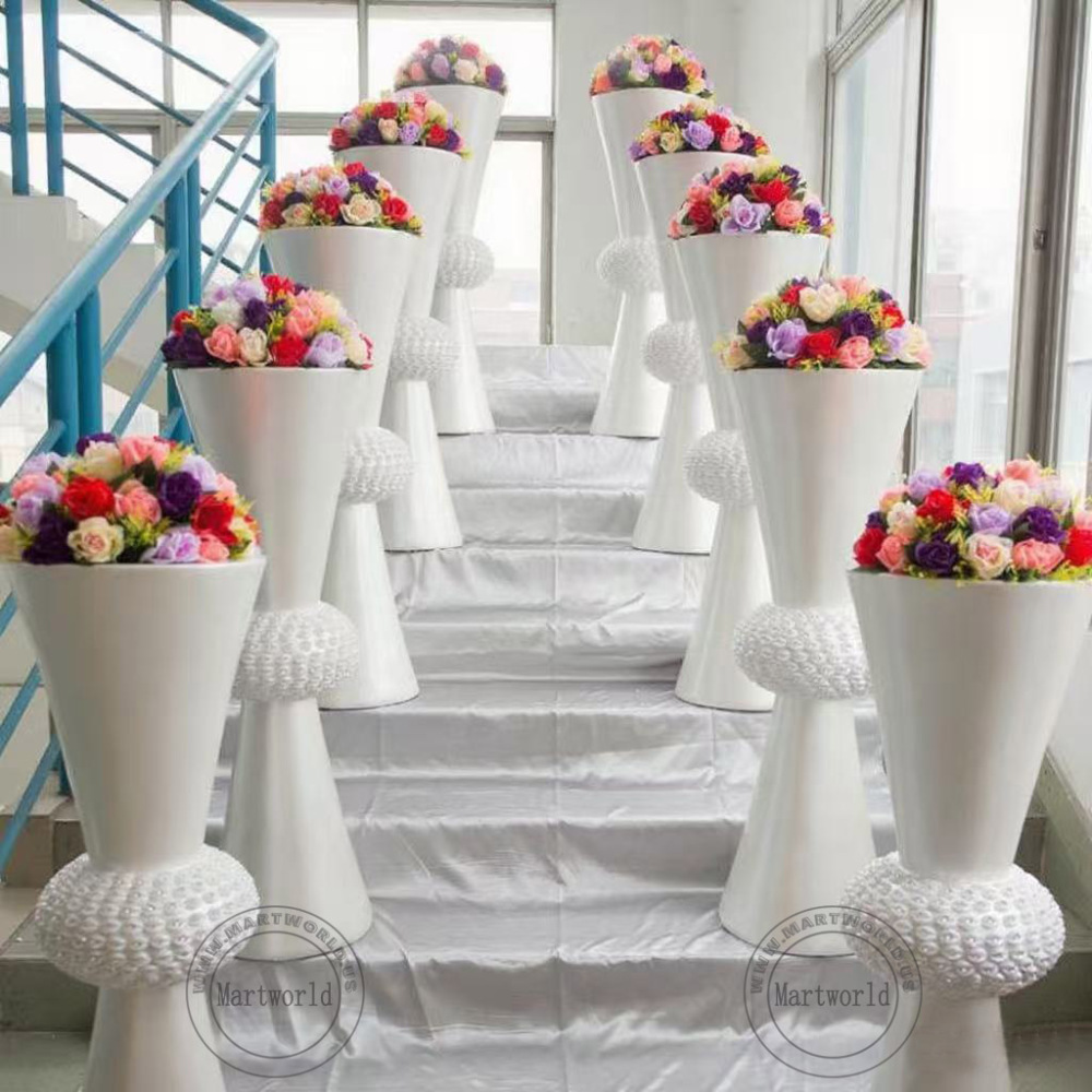 flower vase  white vase fiber glass vase  floor vase cylinder vase plant vase centerpieces for wedding party event