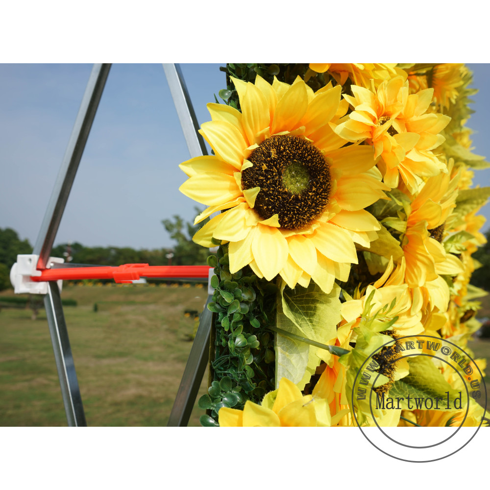 sunflower 3D flower wall romantic rose floral wall for party events planning bridal shower couples shower garden layout wedding photo backdrops decoration