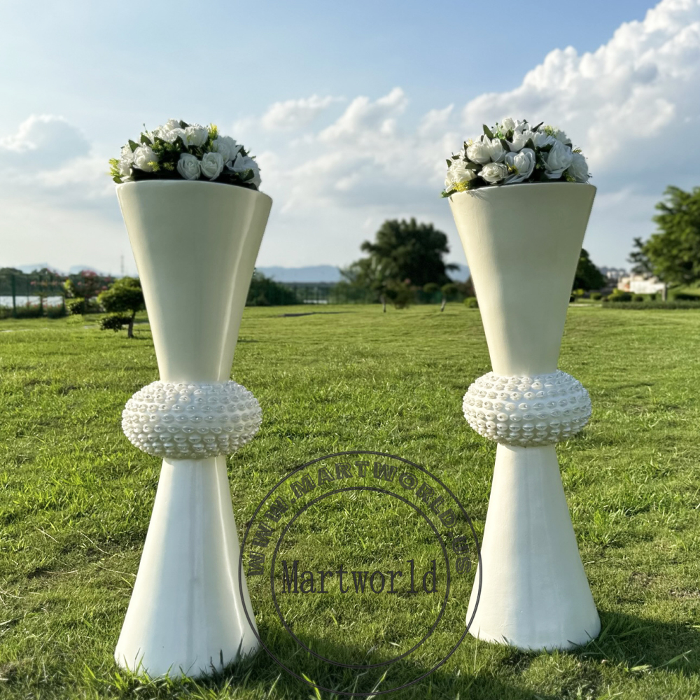 flower vase  white vase fiber glass vase  floor vase cylinder vase plant vase centerpieces for wedding party event