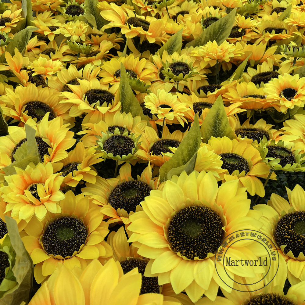 sunflower 3D flower wall romantic rose floral wall for party events planning bridal shower couples shower garden layout wedding photo backdrops decoration