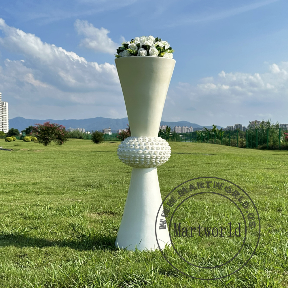 Tall glass vase floor vase floor vase large vase large vase wedding ceremony vase event decor fibreglass vase