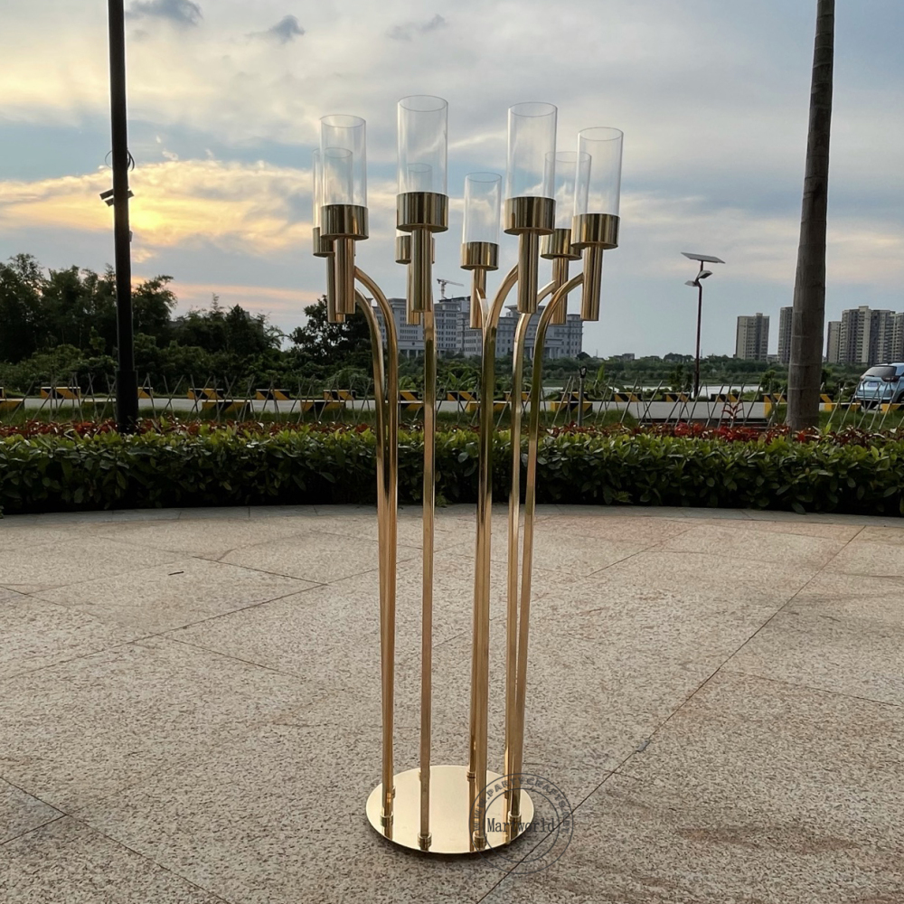 8 arm candelabra pillar stand table centerpiece home decoration aisle deocration cluster  wedding party event shower decoration