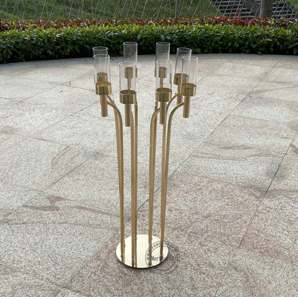 8 arm candelabra pillar stand table centerpiece home decoration aisle deocration cluster  wedding party event shower decoration