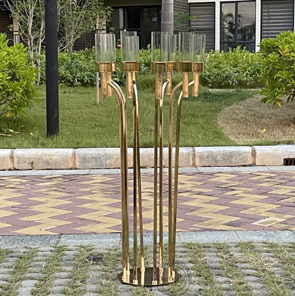 8 arm candelabra pillar stand table centerpiece home decoration aisle deocration cluster  wedding party event shower decoration