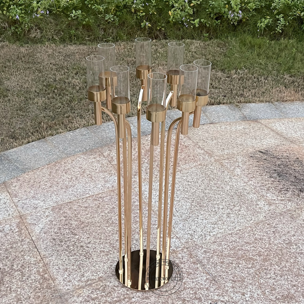 8 arm candelabra pillar stand table centerpiece home decoration aisle deocration cluster  wedding party event shower decoration