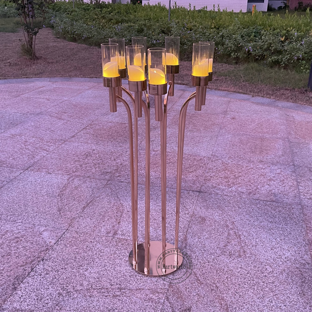8 arm candelabra pillar stand table centerpiece home decoration aisle deocration cluster  wedding party event shower decoration