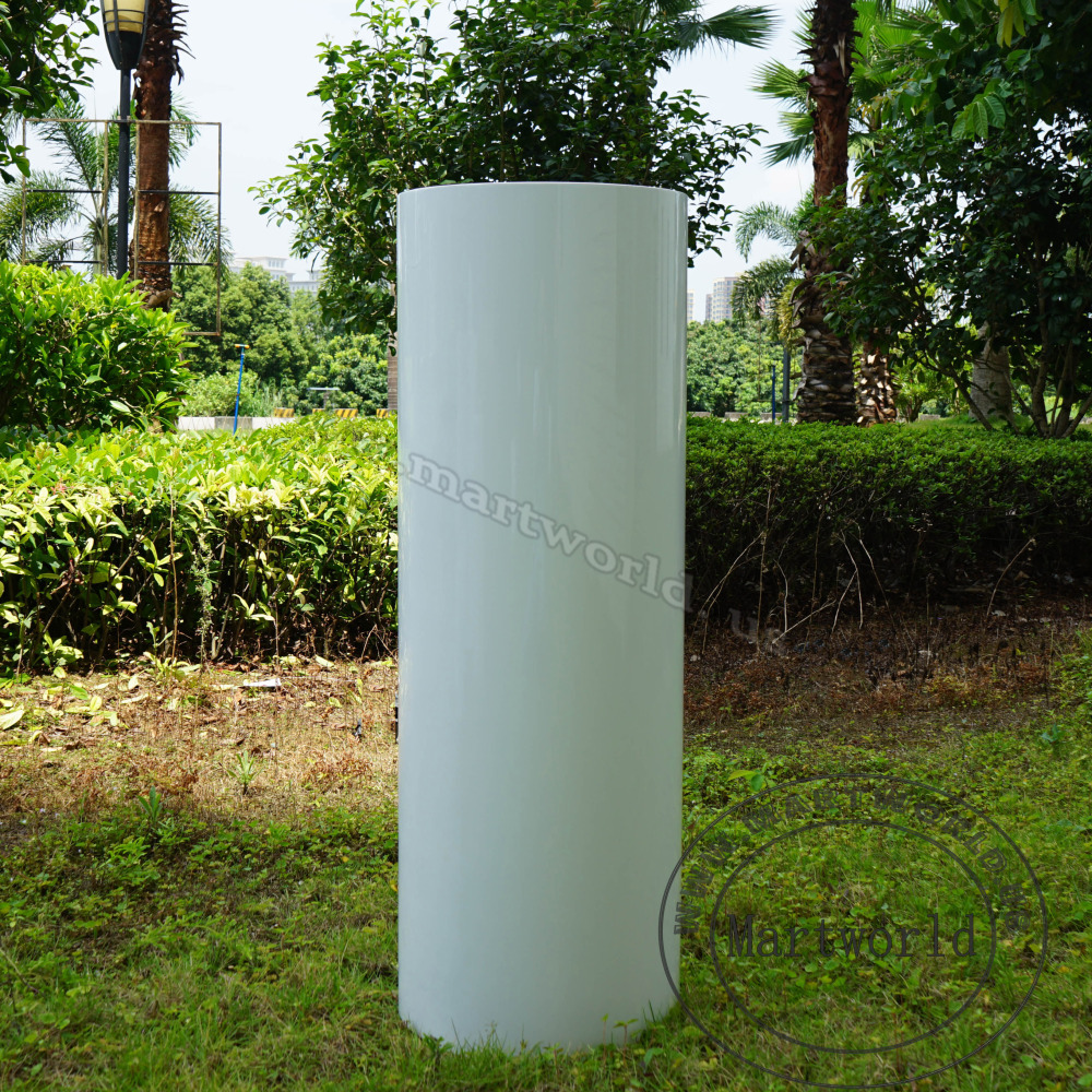 large size white plinths pedestal stand art display stands wedding party event decoration home decoration white cylinder pedestal backdrop decoration high pedestal bridal shower aisle round decoration  column pedestal gloss white plinth