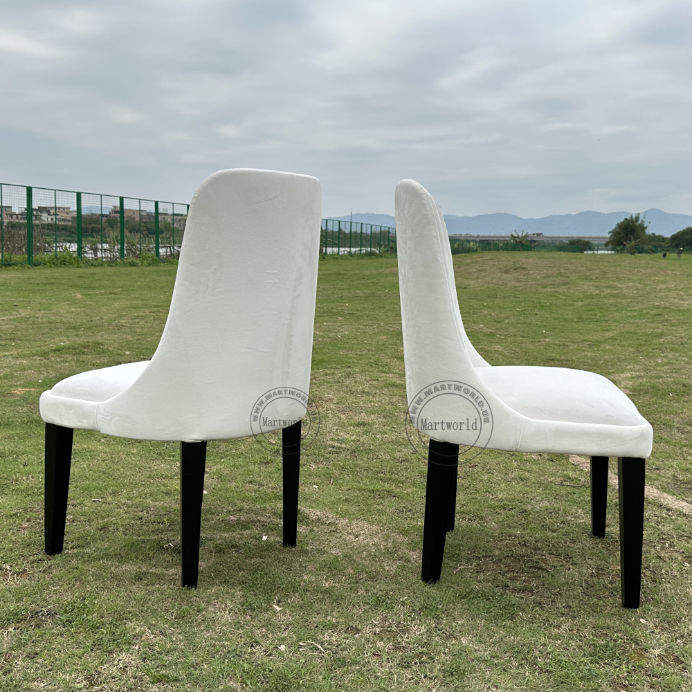 White velvet Wingback Chair  leg chair chair armless  chair events chair wedding chairs party chair