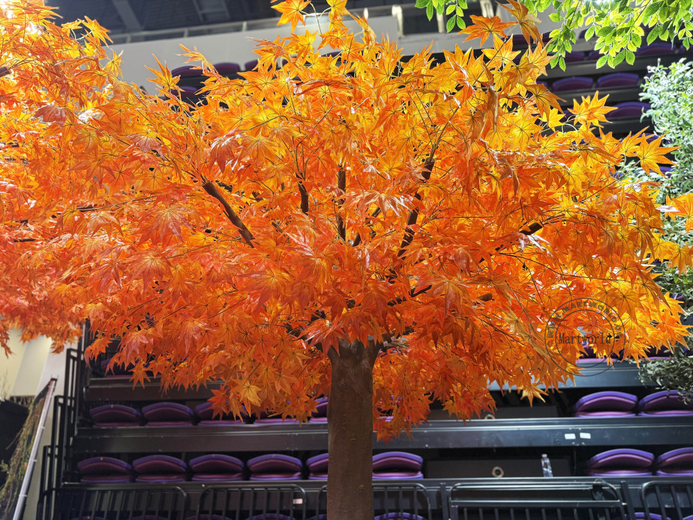12 Ft maple tree red leaves tree branch detachable for backyard garden decor restaurant decor hotel lobby decor city landscaping ideas
