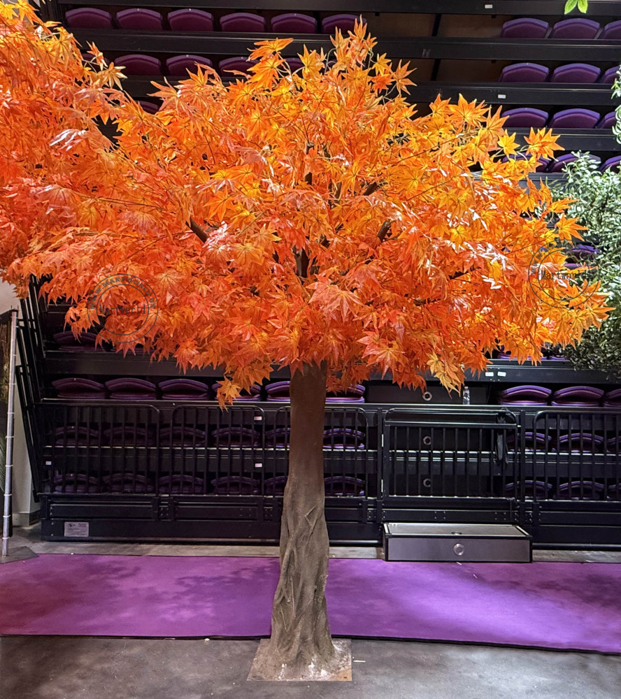 12 Ft maple tree red leaves tree branch detachable for backyard garden decor restaurant decor hotel lobby decor city landscaping ideas
