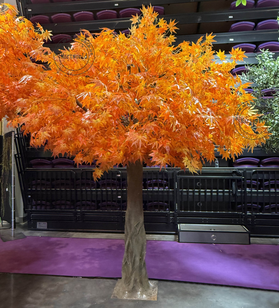 12 Ft maple tree red leaves tree branch detachable for backyard garden decor restaurant decor hotel lobby decor city landscaping ideas