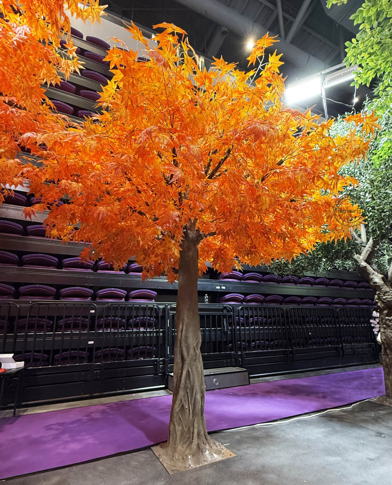 12 Ft maple tree red leaves tree branch detachable for backyard garden decor restaurant decor hotel lobby decor city landscaping ideas