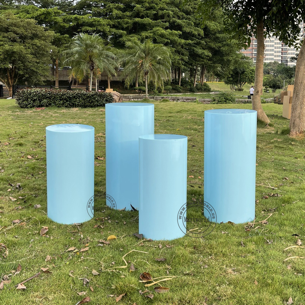 Stylish pedestal cake table cylinder plinth pillars for wedding flower stand party event decor bridal shower couple shower baby shower decor
