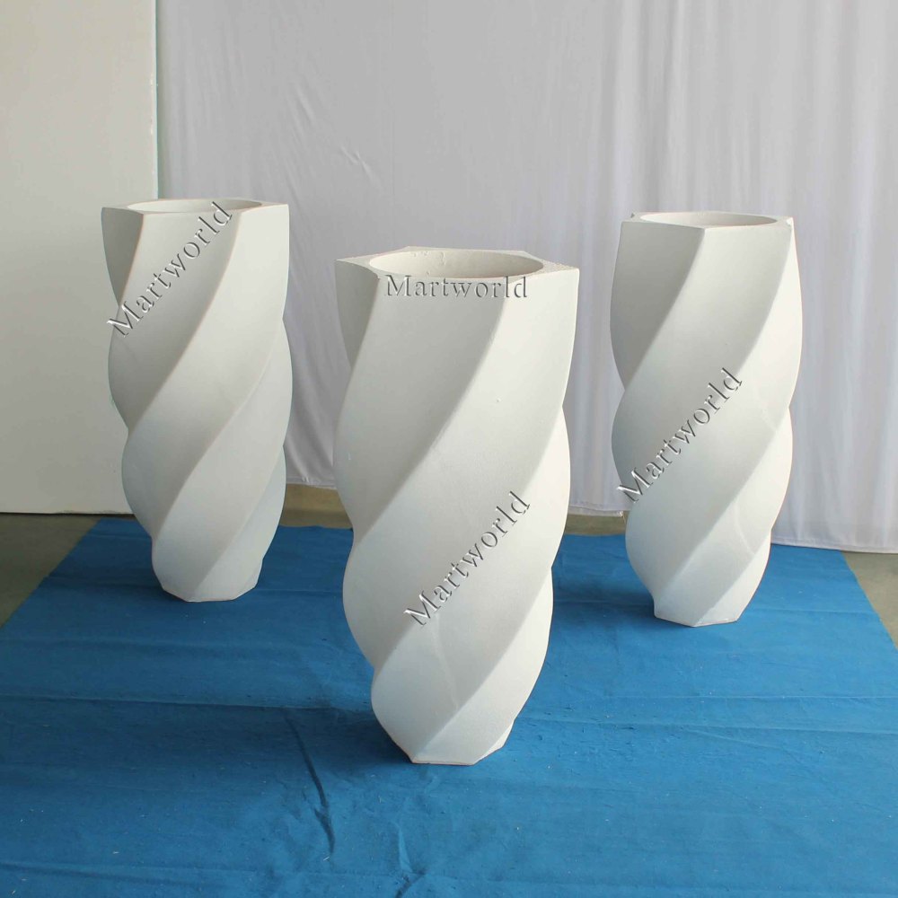 Flower vase white floral vase for wedding party events aisle decorate flower stands bridal shower photo backdrops vase hotel lobby bar decor