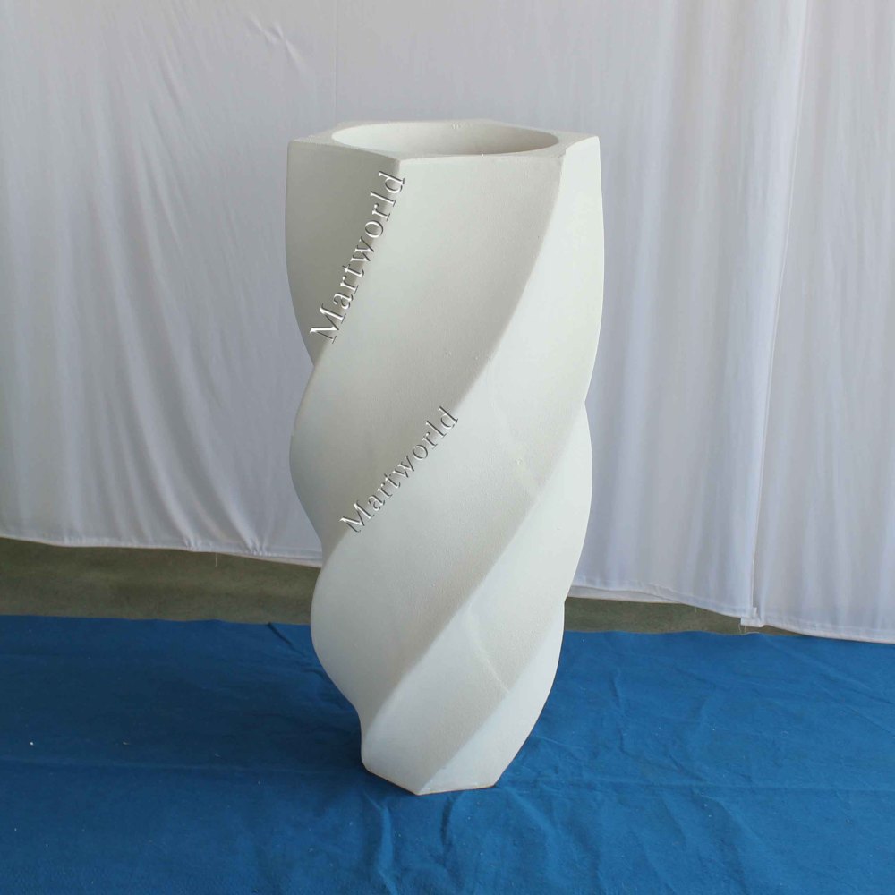 Flower vase white floral vase for wedding party events aisle decorate flower stands bridal shower photo backdrops vase hotel lobby bar decor