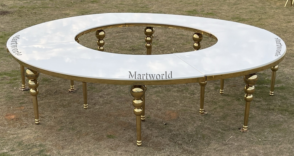 serpentine dining table wedding banquet round table bride and groom table baby shower couples shower table celebrations party dinner table