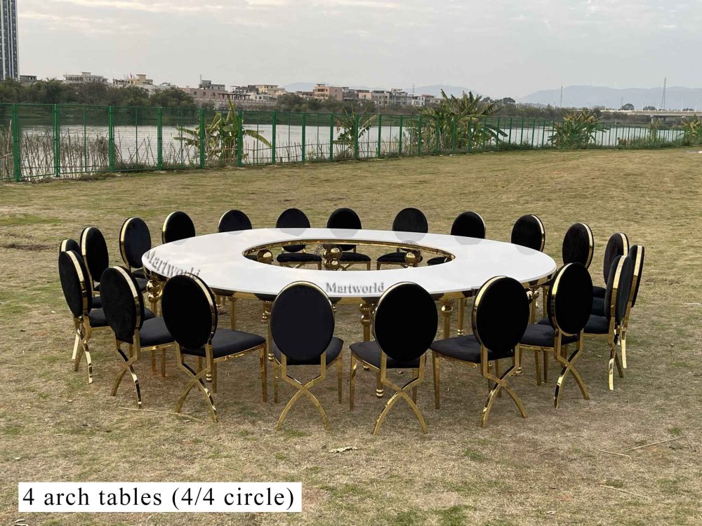 serpentine dining table wedding banquet round table bride and groom table baby shower couples shower table celebrations party dinner table