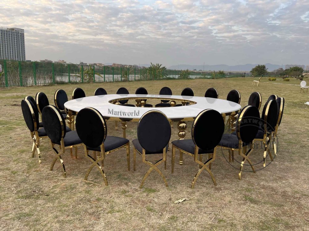 serpentine dining table wedding banquet round table bride and groom table baby shower couples shower table celebrations party dinner table